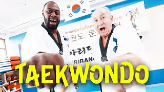 LEDLEY KING AND OSSIE ARDILES TAKE ON TAEKWONDO TRAINING IN SEOUL [upl. by Mimajneb658]