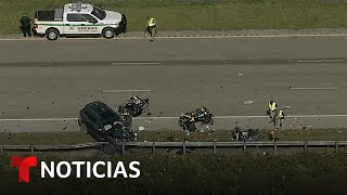 Autoridades informan sobre el atropellamiento que dejó dos policías muertos en Florida [upl. by Jesus556]