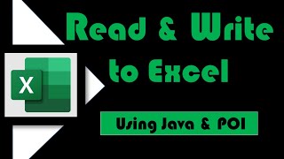 Read and Write to Excel using Java and POI [upl. by Akemej100]