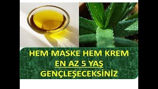 Aloe Vera Maskesi Nasıl Yapılır Gençlik Maskesi [upl. by Kikelia477]