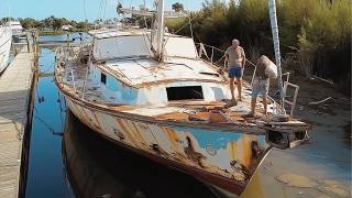 Family Buys 2500 Old YACHT and Renovates it Back to New  Start to Finish by SailingMelody [upl. by Othilie]