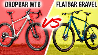 Flat Bar Gravel Bike Vs Drop Bar Mountain Bike [upl. by Ulphi]