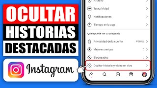 ✅ Como Ocultar mis Historias Destacadas en Instagram A Una Persona 2024 Fácil y Rápido 📲 [upl. by Rance390]