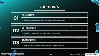 Sesión 03 Microbiología membrana citoplasmática [upl. by Lilaj541]