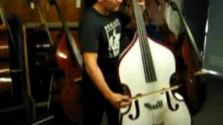 Jesse Rauda playing upright bass at FMI Eurosonic Strings [upl. by Marb]