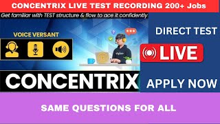 concentrix voice Amcat test Live｜Amcat test｜Same Questions to all｜non voice｜Voice concentrix [upl. by Sorilda45]