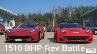 Ferrari F12 iPE Exhaust vs Novitec N Largo Rev Battle  1510 BHP Orchestra  Crazy Sound [upl. by Niassuh]