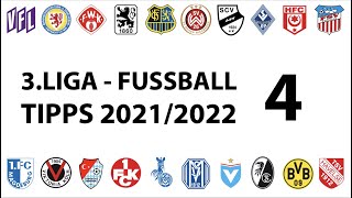 FussballTipps 3Liga  4Spieltag  Saison 20212022 [upl. by Myles]