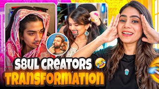 EPIC TRANSFORMATION 😱🤣 Ft S8UL Creators  Funny Reaction Video  Sherlock [upl. by Durer282]