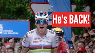 Remco Evenepoel WINS AGAIN The Clasica San Sebastian 2023 [upl. by Nahtanha488]