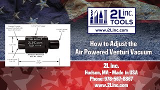 Air Powered Venturi Vacuum  How To Adjust for Maximum Vacuum Level [upl. by Giuseppe]