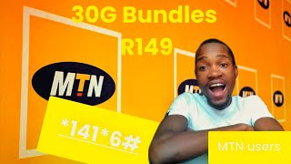 How To Buy 30Gig MTN Data Bundles With R149  Cheap Data Deals [upl. by Bronwen390]