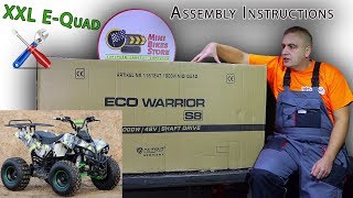 XXL 1000W 48V Shaft Drive Quad Bike  Full Assembly Instructions  Warrior fromNitro Motors [upl. by Enitsuj819]