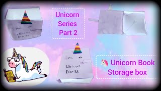 Unicorn Crafts with Paper  DIY Origami craft  Unicorn Paper Box [upl. by Siuol]