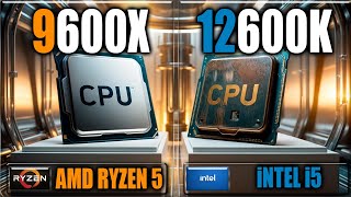 9600X vs 12600k Benchmarks  Tested in Games and Applications [upl. by Erihppas]