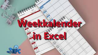 Weekkalender in Excel [upl. by Zack]