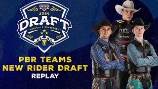 FULL REPLAY  2024 PBR Teams New Rider Draft [upl. by Alesig812]