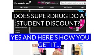 Superdrug Student Discount [upl. by Ruthe]