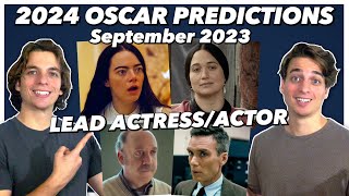 2024 Lead Acting Oscar Predictions  September 2023 [upl. by Xella]