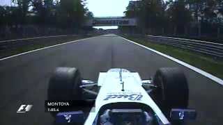 Juan Pablo Montoyas recordbreaking lap of Monza  2004 Italian GP [upl. by Tingey]