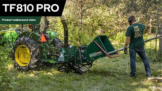 Woodland Mills TF810 PRO PTO Wood Chipper Walkaround [upl. by Bradman980]