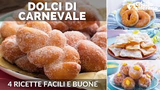 DOLCI DI CARNEVALE FRITTI 4 RICETTE DA PROVARE [upl. by Aniluj992]