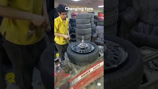 Change car tyrez car tyre automobile [upl. by Notnil]