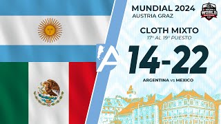 ARGENTINA VS MÉXICO  CLOTH Mixto  Dodgeball World Championships  Austria 2024 SOLO 1° TIEMPO [upl. by Enyamert]