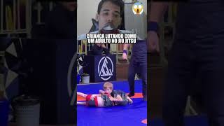 CRIANÇA LUTANDO COMO UM ADULTO NO JIU JITSU [upl. by Josi155]