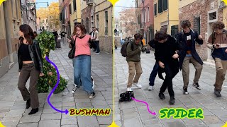 Funniest Reactions Bushman amp Spider PRANK [upl. by Aihtnic]