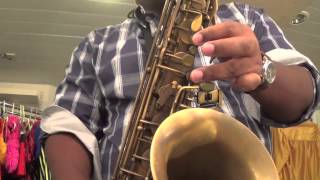 Tenor Sax Altissimo C Blues Scale 4 Octaves [upl. by Haimorej]