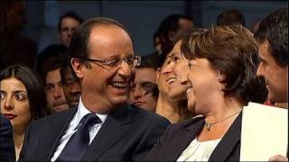 Investiture Hollande  le PS montre son unité [upl. by Yrro]