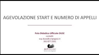 8 COME FUNZIONANO GLI ESAMI E LE SEDI DI ESAME agevolazione start e numero di appelli [upl. by Lorola]