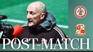 Ian Holloway on draw against Accrington Stanley  Swindon Town Football Club [upl. by Bronk]