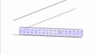 Bisectriz de dos rectas concurrentes mediante paralelas [upl. by Annavas]