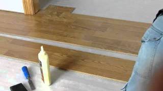 Laminate Flooring Starting at Closet [upl. by Spillihp]