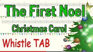 The First Noel  English Christmas Carol  Tin Whistle  Play Along Tab Tutorial [upl. by Cilla]