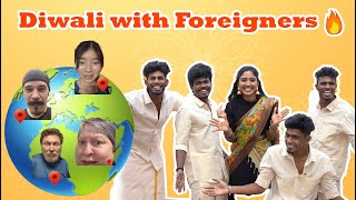 Diwali with Foreigners🔥 Kacheri Kacheri KacheriChannel [upl. by Boorer]