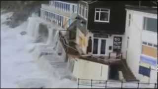 Gigantic HUGE Storm Waves Cornwall [upl. by Euell]