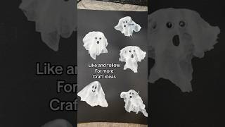 Best Easy diy Halloween Paper Ghost Craft for Kids halloweenpapercrafts diyghost halloweenshorts [upl. by Vincenta]