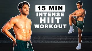 15 Min Intense HIIT Workout For Fat Burn amp Cardio No Equipment No Repeats Beginner [upl. by Eelta]