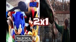 VIDEO REACCIÓN 2X1 TRAILERS DE SONIC 3 Y COMO ENTRENAR A TU DRAGON LIVE ACTION [upl. by Cogn418]