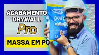 🔵ACABAMENTO DRYWALL PRO  MASSA EM PÓ [upl. by Orit]