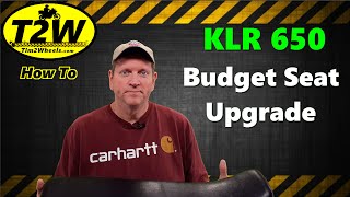 T2W How To KLR650 Budget Seat Upgrade for 4 [upl. by Deery]