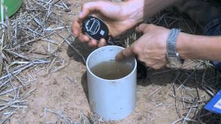 Soil Test 3  How to measure infiltration [upl. by Elysee]