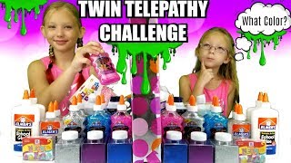 TWIN TELEPATHY CHALLENGE  Slime Edition [upl. by Eilerua]