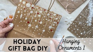 Gift Bag Crafts  Simple Hanging Ornaments Design [upl. by Thisbe]