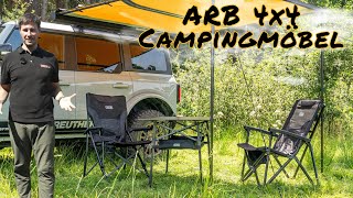 Die neuen ARB 4x4 Campingmöbel Pinnacle und Base Camp [upl. by Lraep]