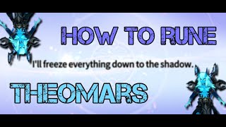 Summoners War Chronicles  How To Rune The Water Ifrit Theomars [upl. by Monika]