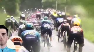 Criterium Du Dauphine 2024 Stage 5 CRASH [upl. by Treblig124]